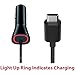 USB Type C Rapid Fast Charge Technology with Charging Indicating Light up Ring works with Google Pixel / Google Pixel XL / Lumia 950/950XL / Nokia N1 / Nexus 5X / Nexus 6P / OnePlus 2 / LG G5 / HTC 10
