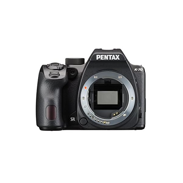 Pentax K-70 Gehäuse mit DAL 18-50 WR und 55-300WR + Tasche + 32 GB SD (24MP Kamera, Live-view, Full HD, Pixelshift, 7,62…