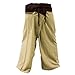 hugde Thai Fisherman Pants | Men's Yoga | Trousers | 2 Tone Pant (Brown and Tan)