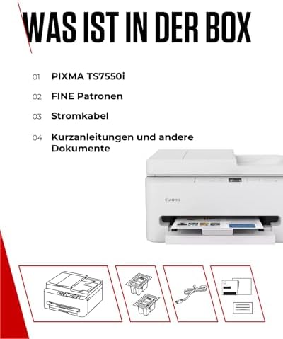 PIXMA TS7550i WLAN-Multifunktions-Tintenstrahldrucker, Farbdruck, ADF