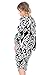 My Bump Women's Maternity Dress - Printed Fitted Stretch Bell Sleeve W/Ruched