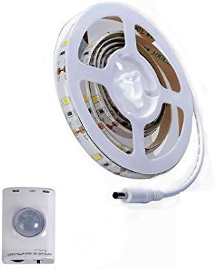 Motion Sensor Activated Bed Light, Mopao Upgraded USB Rechargeable Maggnetic Motion Sensor LED Night Light Strip, Auto On/Off, Stick-on Anywhere for Cabinets, Closets, Wardrobe
