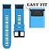 ANCOOL for Fenix 7X/Fenix 6X/Fenix 5X/Fenix 8 51mm Watch Band 26mm Quickfit Bands Compatible with Fenix 6X Pro/7X Pro/5X Plus/3/Descent MK 2/2i/MK 3 51mm Smartwatch(Blue)