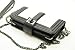 ZZYBIA® Black and White Crossbody/Wristlet Clutch 2 way Coin Zip Mobile Case Wallet Card Holder with Detechable Long Chain For most smartphones up to 6.5