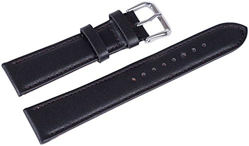USONGLAN Watch Bands - Brown&Black(16mm,18mm, 20mm, 22mm,24mm) Genuine Leather Watch Band