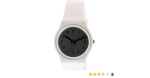 Amazon.com: Swatch Women's Something White GW194 Silicone Swiss Quartz  Fashion Watch : Clothing, Shoes \u0026 Jewelry