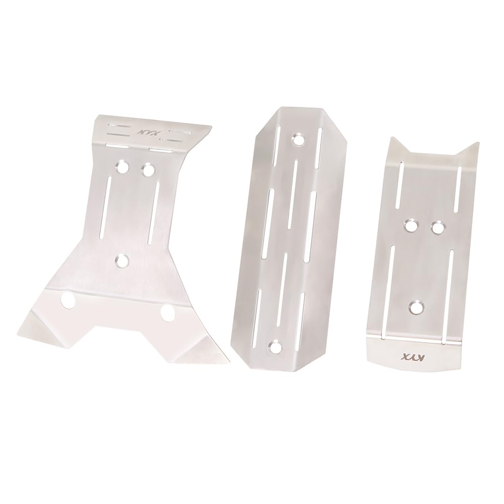 Photo 1 of KYX Racing Stainless Steel Skid Plate Guard Chassis Guard for 1/16 Rc Crawler Car Traxxas Mini-Maxx