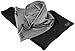 Microfiber Pouch 11 x 14 Inch (2 Pack) - Soft Cloth Storage Bag(s) for Eyeglasses, Sunglasses, Oakley Glasses, Gifts, Coins, Jewelry, Electronic Gadgets, Mobile Cell Phone - Black & Dark Grey