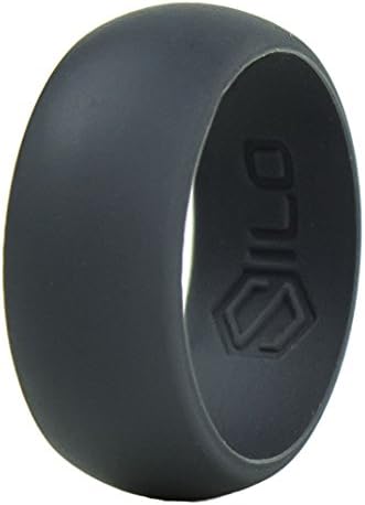 100% Safe & Natural - SILO Silicone Wedding Rings 2 Pack - Men Women Non Rubber Bands (Pair)
