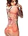 The victory of cupid Womens Flesh-Colored Body Painting Siamese Tight Stockings Tights Bodystocking