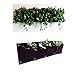 Amgate 4 Pockets Wall Hanging Planter Bags Wall-Mounted Growing Bags for Indoor/Outdoor