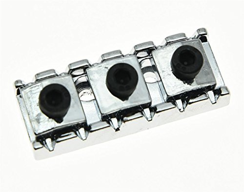 KAISH Chrome R3 Guitar Locking Nut 43mm String Lock Fits Floyd Rose Tremolo Bridge