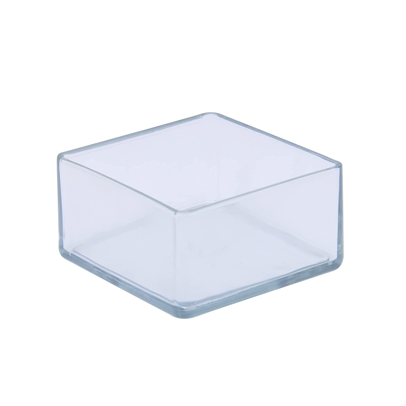 Flyshop 12PCS Chair Leg Caps Tips PVC Patio Floor Protectors Flexible Non-Scratch Square Furniture Table Feet Covers, 2-3/4" x 2-3/4", 70 x 70 mm, Transparent