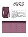 OURS Women's Casual Long Sleeve Round Neck Loose Tunic T Shirt Blouse Tops XL (XL, Wine Red)