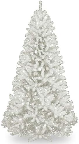 7.5’ Pre-Lit North Valley White Spruce Artificial Christmas Tree - Clear Lights