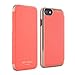 Official TED BAKER® SS16 iPhone 6/6S Case - Luxury Folio Case / Cover in Coral for Professional Women with Built-In Interior Mirror for the Apple iPhone 6 and iPhone 6S - SHANNON - Coral / Rose Gold