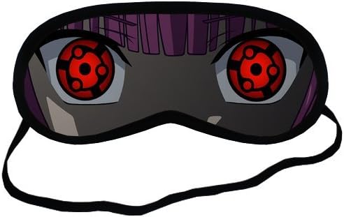 Angel Beats Yuri with Sharingan Eyes Sleeping Mask Travel Soft Cotton Sleeping Aids Eye Mask Cover Shade Blindfold Rest Shield