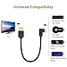 UGREEN USB Power Cable 2 Pack Right Angled Micro USB Charging for TV Stick, Chromecast, Roku Streaming Stick, USB TV PC devices, 90 Degree Charge Cord for Power Bank, Smartphone 6 Inches