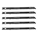 uxcell - a12092100ux0551 3.5 inches Long Jigsaw Blades w Hole for Electric Power Tool Pack of 5