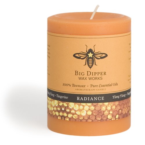 Long-lasting Hand-cast 100% Pure Beeswax Candle