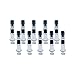 Bitomic 2.25ml Borosilicate Glass Syringe | 10 Pack Anti-Leak Luer Lock Syringe without Needle | Accurate Measuring Syringe for Plant & Hemp Oils, EJuices, Liquids, Glue, Veterinary, and Lab Syringes