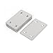Uxcell a16063000ux0277 60mm x 38mm x 1mm Stainless Steel Corner Brace Flat Mending Repair Plate (Pack of 8)