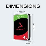 Seagate IronWolf 4TB NAS Internal Hard Drive CMR 3.5in SATA 6Gb/s 256MB Cache view 10