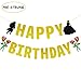 Joymee Beauty and The Beast Inspired Banner, Belle Happy Birthday Rose Garland Kids Baby Shower Princess Party Decorations