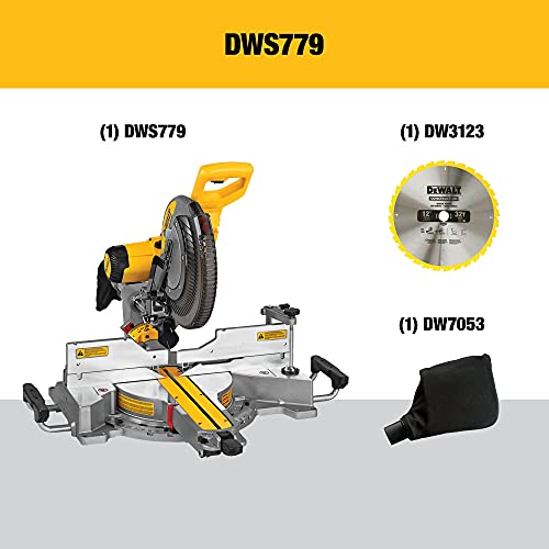 DEWALT Miter Saw, 12 Inch Double Bevel Sliding Compound, Stainless