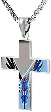Logan-Paul Jewelry Zinc Alloy Chain Cross Pendant Necklace for Men Women with Necklace