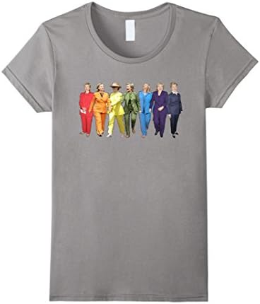 Women's Hillary Clinton Pantsuit tee t-shirt Small Slate