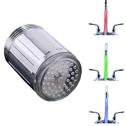 Waymeduo Temperature Sensor 3 Color Kitchen Water Tap Faucet Glow