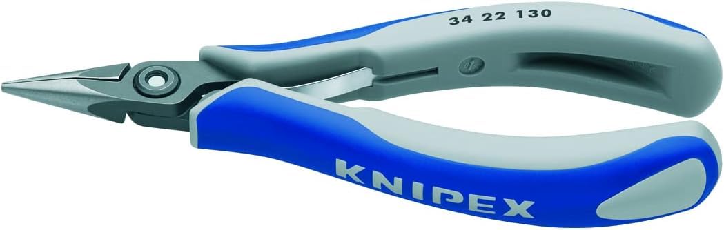 KNIPEX Precision Electronics Gripping Pliers with Multi-Component Handles 130 mm, 34 22 130