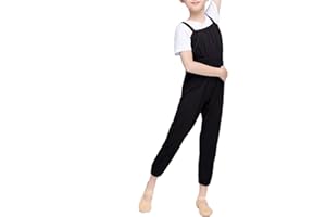 Libaobaoyo Kids Girls Dance Pants Ballet Yoga Gymnastics Soft Practice Warm Up Rompers Trousers