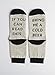 Funny Novelty Socks-If You Can Read This Bring Me a Cold Beer-Black and Gray