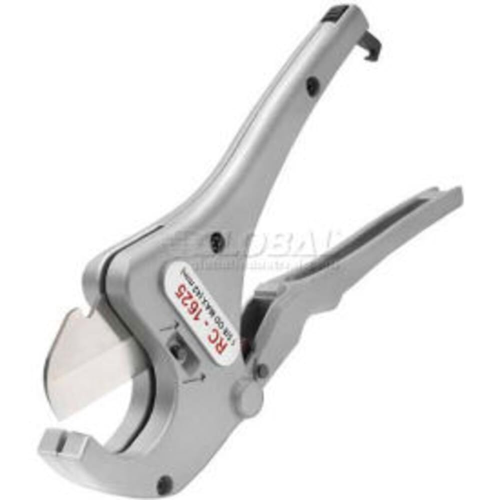 RIDGID 23498 Modelo RC-1625 Cortador de tubos y tuberías de plástico con acción de trinquete de aluminio de 1/8 a 1-5/8, plateado, pequeño