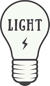 Download Amazon.com: Simple Light Bulb Cartoon Sketch Icon Vinyl ...
