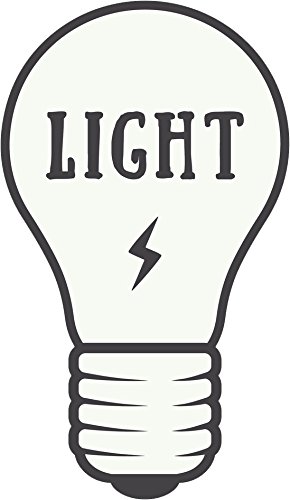 Amazoncom Simple Light Bulb Cartoon Sketch Icon Vinyl