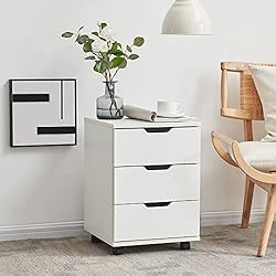 Farini 3-Drawer Vertical Filing Cabinet Rolling