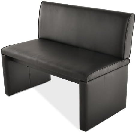 SAM® Esszimmer Einzelbank Sitzbank 100 cm in schwarz, komplett bezogen