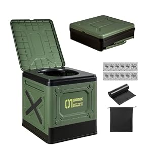 Fanxieast 簡易トイレ 携帯トイレ【防災士監修】ポータブルトイレ 非常用トイレ 多用途 一台５役 防災トイレ