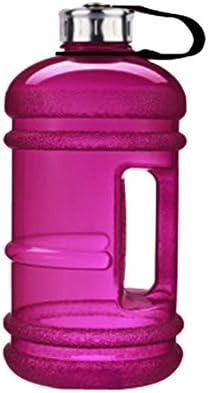 2.2L BPA-Free Water Bottle Dumbbells Large Capacity Training Sports Drinking Bottle Leakproof for Bodybuilding Gym Outdoor Workout Hiking Office (Purple)