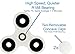 EWR Tri Fidget Spinner White Focus Toy Stress Reducer for Kid and Adult [Premium Bearing] Easy Flick, Spin single/both Hands Finger Prime Figit Toys Perfect For Anxiety, Autism