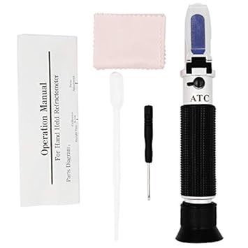 Homely Handheld Design Salinity Refractometer 0-10% Aquarium Water Salt Hydrometer Tester with ATC Russian Federation