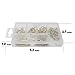 T.K.Excellent Brass Blated Cup Hooks and Square Hooks Kit,85 Pieces