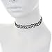 Hip Mall Stretch Tattoo Choker Magic Necklace Elastic Hippy Popular for 80s 90s Black, Resize Necklace