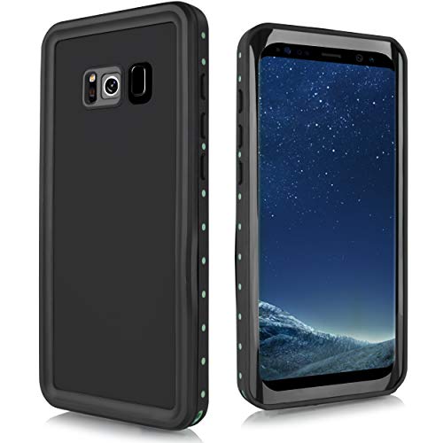 for Samsung Galaxy S8 Case, Waterproof Case, 6oodeals Underwater Case Snowproof Shockproof Dirtproof Cover (Black)