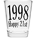 Shot Glass - Happy 21st Birthday Gift - Celebrate Turning Twenty One 21 (1998)
