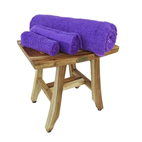 EcoDecors Satori Shower Stool, Natural