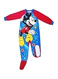 Disney Little Boys Mickey Mouse Fleece Footed Sleeper Pajamas